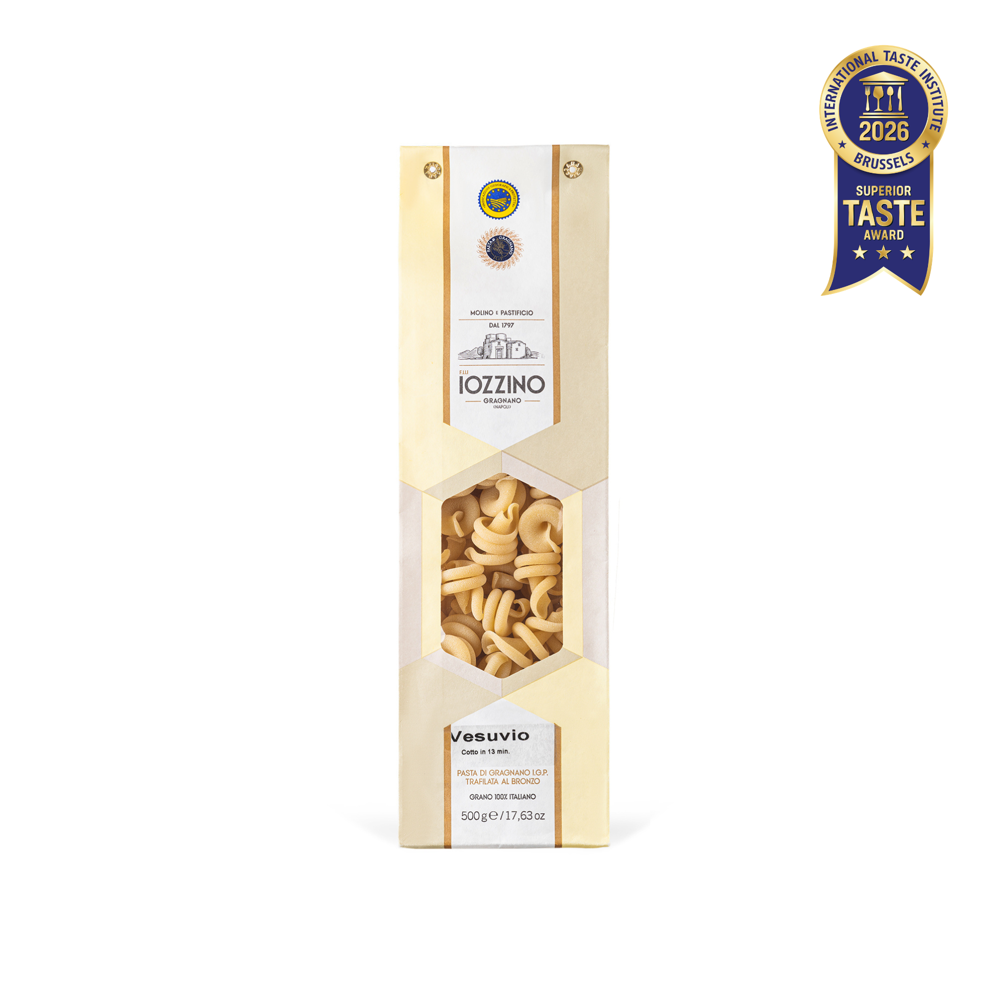 Vesuvio 500g - Pasta di Gragnano IGP - Pastificio F.lli Iozzino - Pastificio F.lli Iozzino