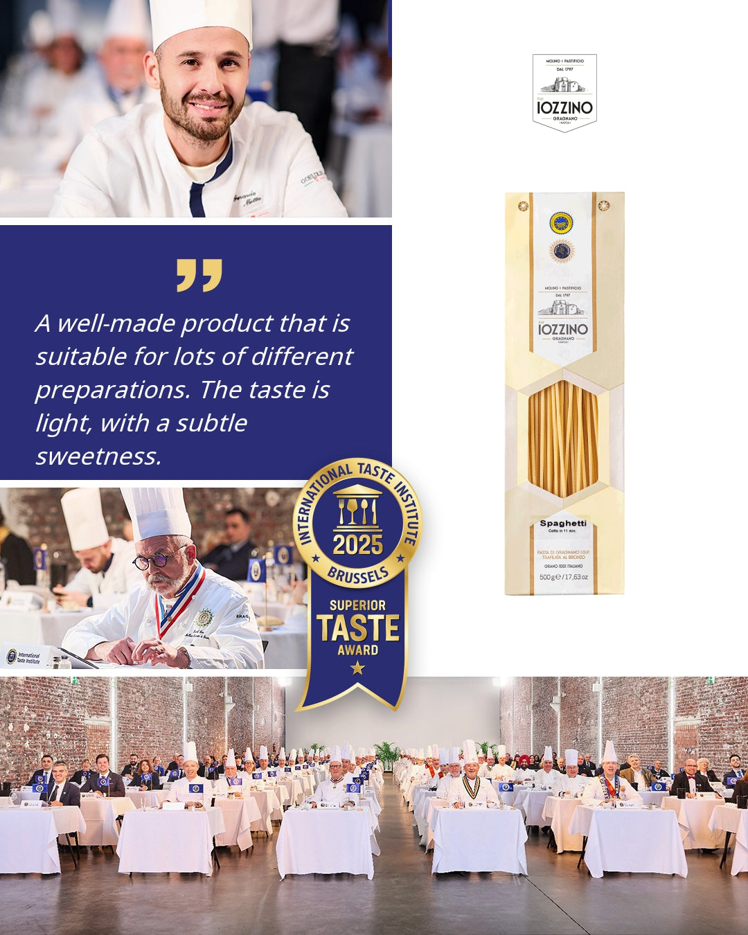 Spaghetti 500g - Pasta di Gragnano IGP - Pastificio F.lli Iozzino